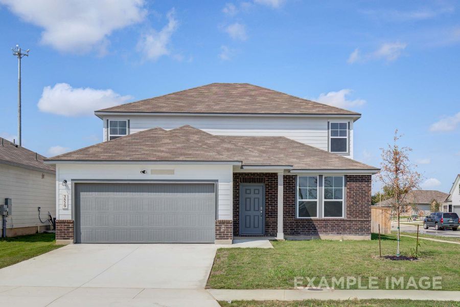 Representative exterior photo of a completed home built from the The Douglas E by Davidson Homes LLC in Royal Crest, San Antonio, TX (Image 24). Representative exterior photo of a completed home built from the The Douglas E by Davidson Homes LLC in Royal Crest, San Antonio, TX (Image 24).