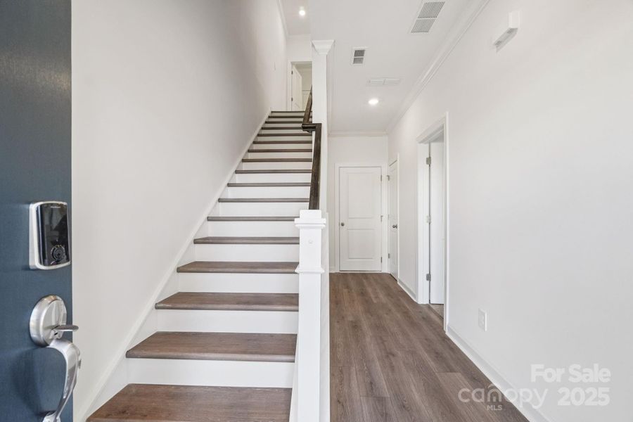 Spacious, unfurnished interior of a new home in Meadows at Wilson Farms - The Heights Series, Fort Mill (Image 12). Spacious, unfurnished interior of a new home in Meadows at Wilson Farms - The Heights Series, Fort Mill (Image 12).