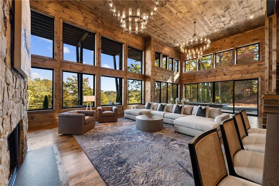 Exterior details and patio area of a home in , Blue Ridge (Image 20). Exterior details and patio area of a home in , Blue Ridge (Image 20).