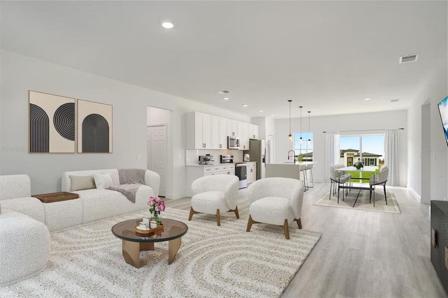 Furnished interior view inside a new home in , Dunnellon (Image 6).