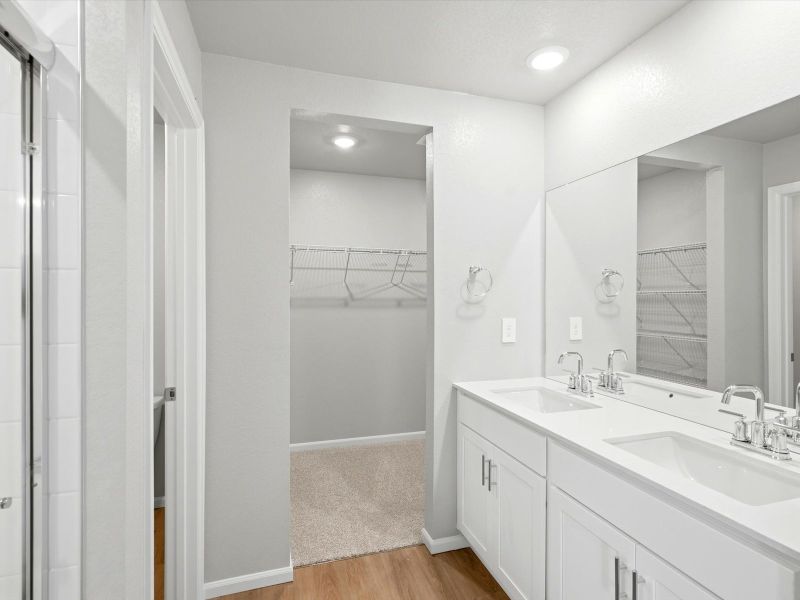 Furnished interior view inside a new home in Lorson Ranch: The Trail Collection, Colorado Springs (Image 6).