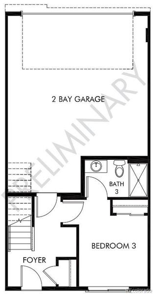 2D floor plan layout of this home in Three Hills, Morrison, CO (Image 3).