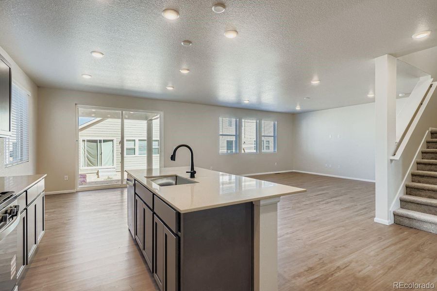 Open floor plan Open floor plan