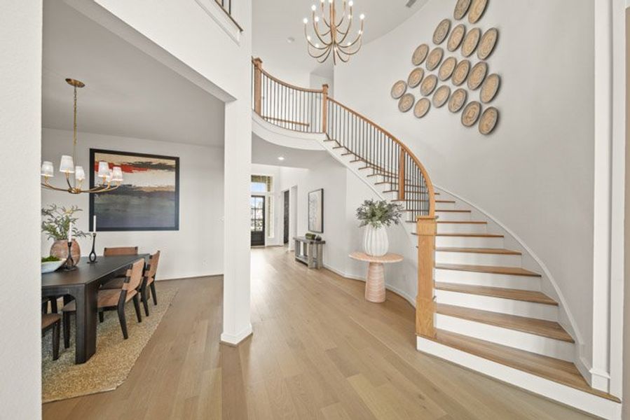 Furnished interior view inside a new home in Meridiana 40', 65', Manvel (Image 5). Furnished interior view inside a new home in Meridiana 40', 65', Manvel (Image 5).