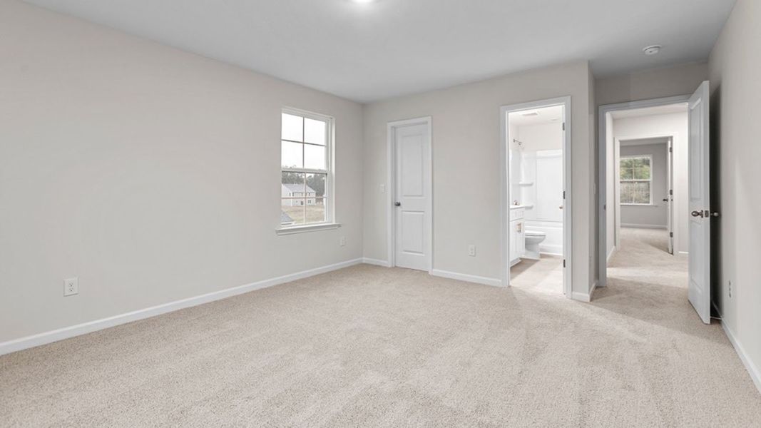 Spacious, unfurnished interior of a new home in The Landing at Summerhaven, Mebane (Image 29).