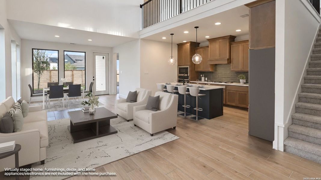 Furnished interior view inside a new home in Solms Landing, New Braunfels (Image 7).