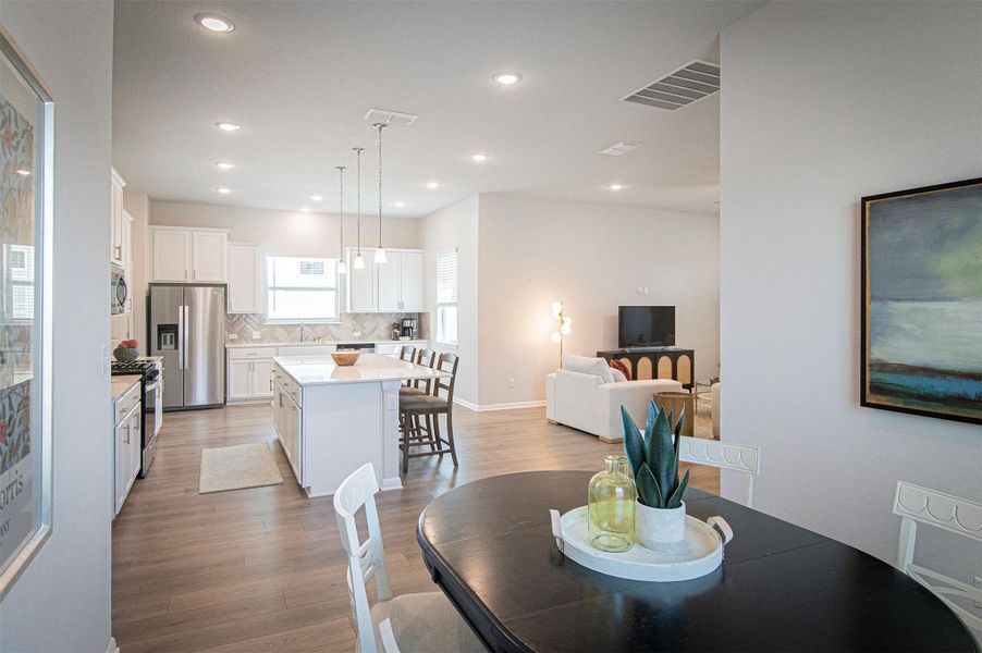 Furnished interior view inside a new home in Sage Hollow, Kyle (Image 11).