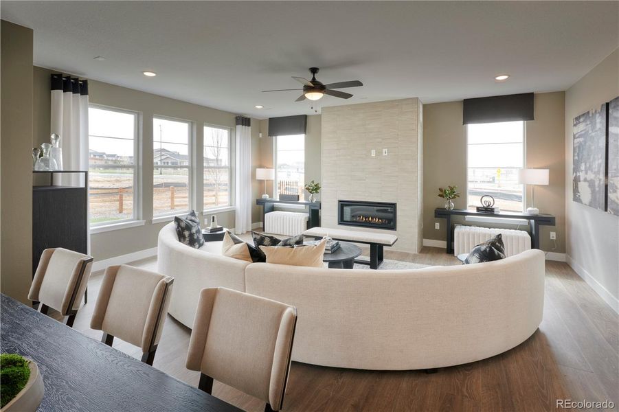 Furnished interior view inside a new home in , Aurora (Image 6).