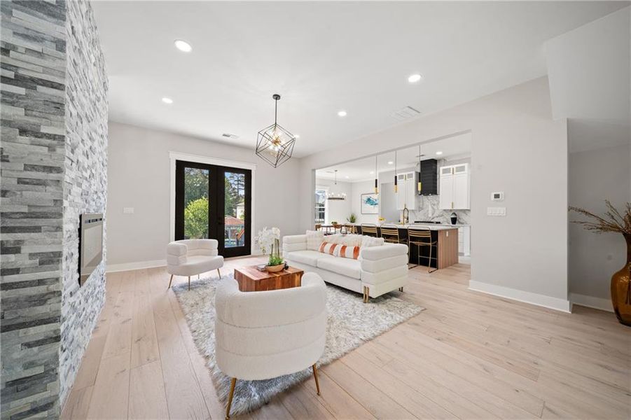 Furnished interior view inside a new home in , Acworth (Image 43).