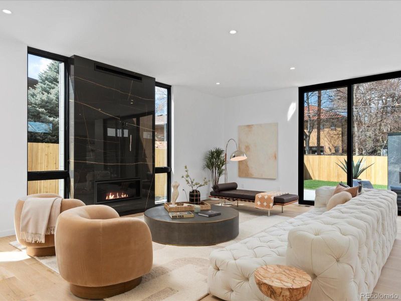 Furnished interior view inside a new home in , Denver (Image 26).