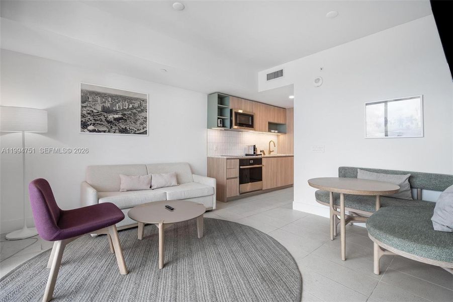 Furnished interior view inside a new home in , Miami (Image 13).