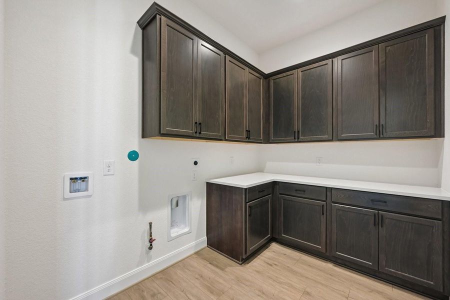 Large Laundry Room with cabinet space Large Laundry Room with cabinet space
