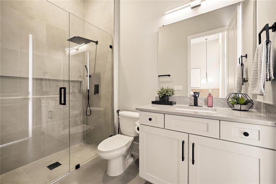 Furnished interior view inside a new home in Avalon Ridge, Winter Garden (Image 42).