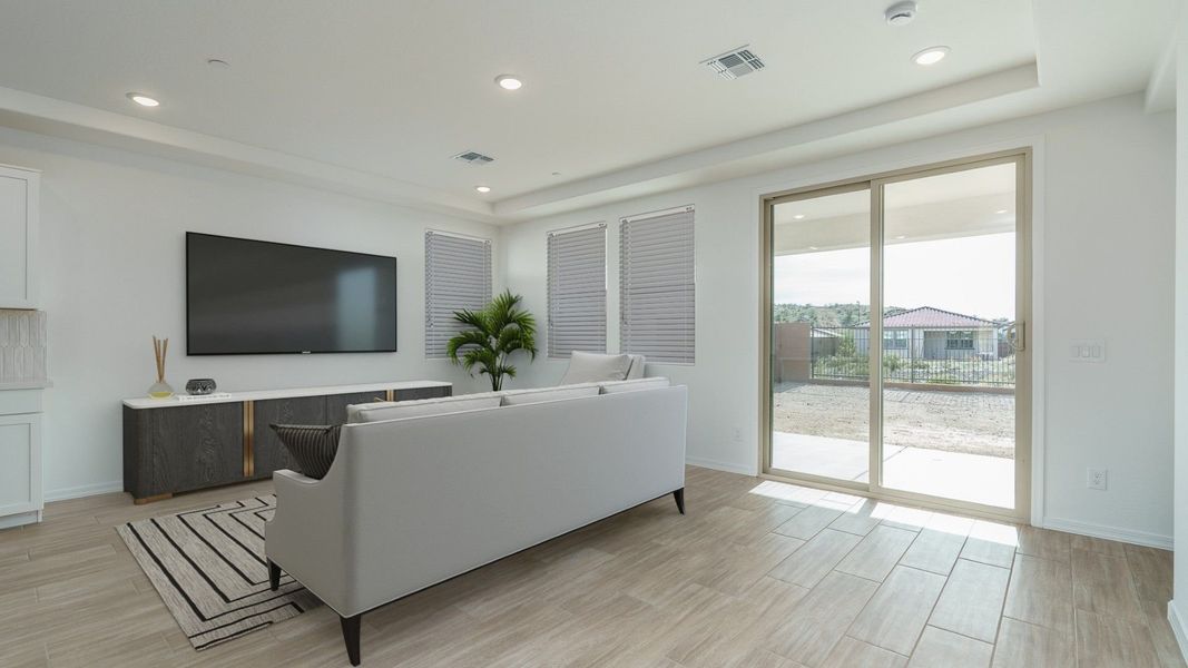 Furnished interior view inside a new home in The Ridge at Sienna Hills, Buckeye (Image 9).