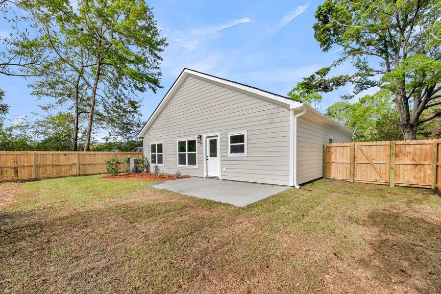 Exterior details and patio area of a home in , Johns Island (Image 24). Exterior details and patio area of a home in , Johns Island (Image 24).