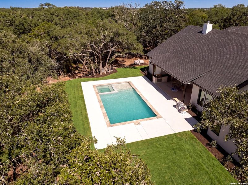 Exterior details and patio area of a home in , Boerne (Image 29).