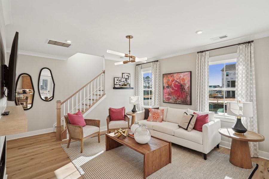 Representative furnished interior of a home built from the Wilson by Tri Pointe Homes in Holding Village, Wake Forest (Image 7).