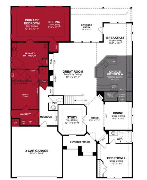2D floor plan layout of this home in Enclave at Legacy Hills, Celina, TX (Image 4). 2D floor plan layout of this home in Enclave at Legacy Hills, Celina, TX (Image 4).