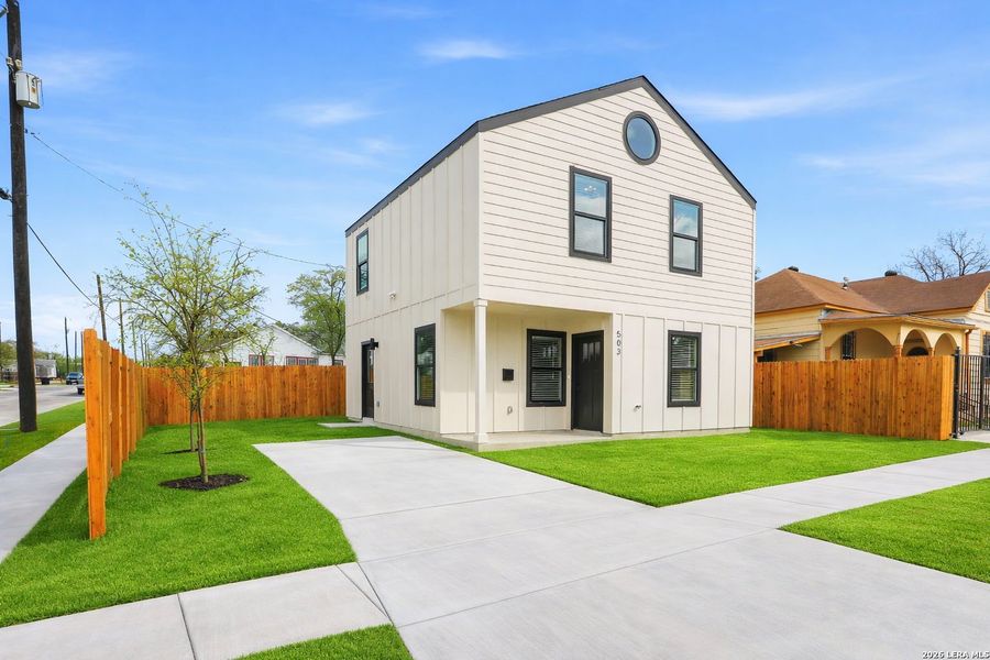 Front exterior of a new home in , San Antonio, TX, highlighting curb appeal (Image 2). Front exterior of a new home in , San Antonio, TX, highlighting curb appeal (Image 2).