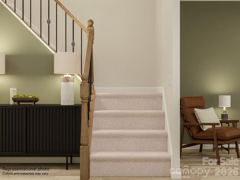 Furnished interior view inside a new home in Redhawk, Belmont (Image 9).