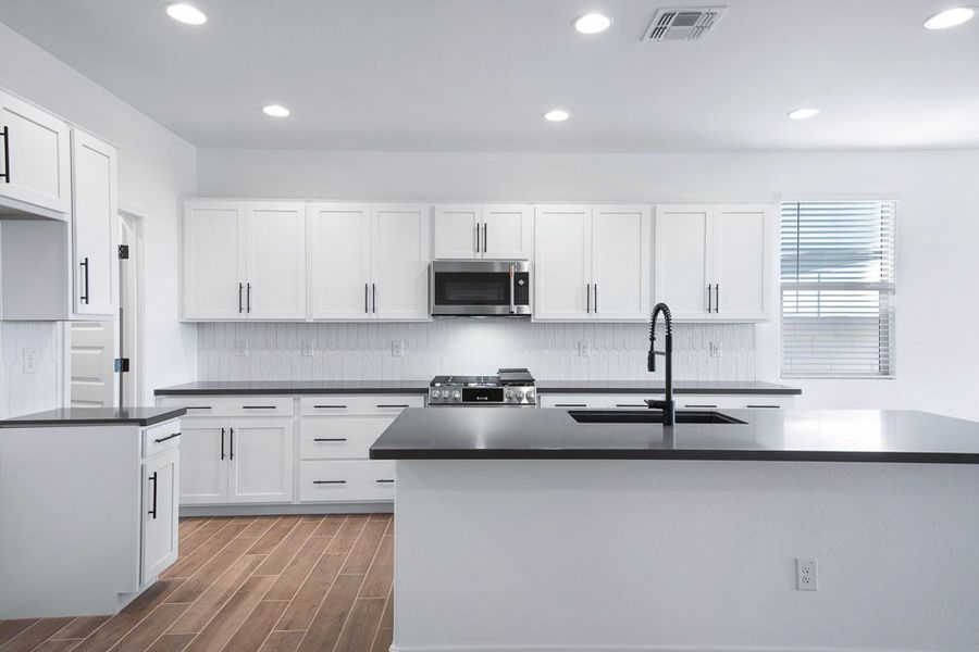Representative furnished interior of a home built from the Evergreen by Taylor Morrison in Combs Ranch Discovery Collection, San Tan Valley (Image 4).