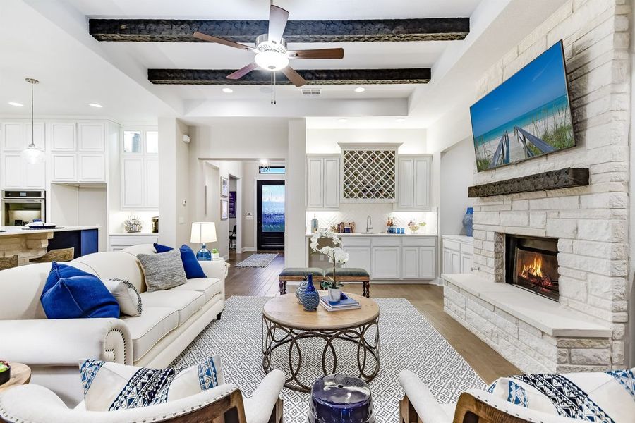 Representative furnished interior of a home built from the Catalina by Giddens Homes in Clearwater Ranch, Liberty Hill (Image 75).