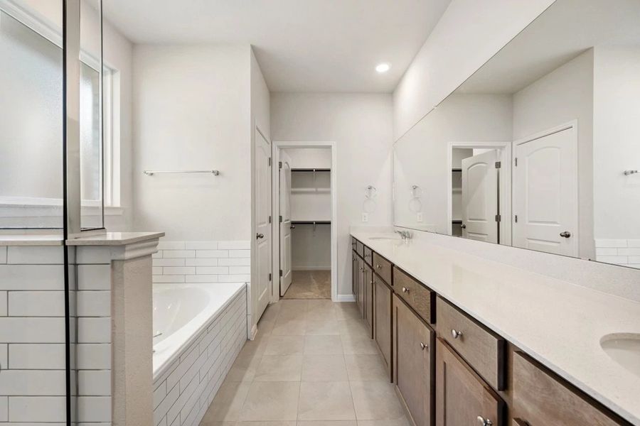 Furnished interior view inside a new home in The Colony, Bastrop (Image 15).