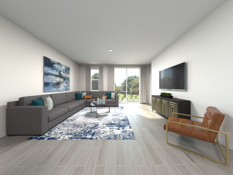 Furnished interior view inside a new home in The Grove at Stuart Crossing - Premier Series, Bartow (Image 5).