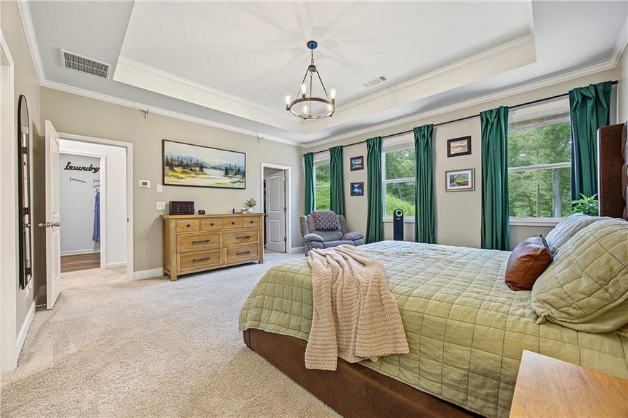 Furnished interior view inside a new home in , Flowery Branch (Image 30).