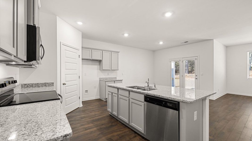 Furnished interior view inside a new home in The Abbey at Trolley Run Station, Aiken (Image 2). Furnished interior view inside a new home in The Abbey at Trolley Run Station, Aiken (Image 2).
