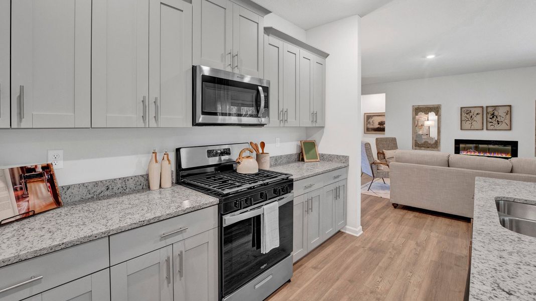 Representative furnished interior of a home built from the Cairn by D.R. Horton in Shiloh Springs, Jackson (Image 8).