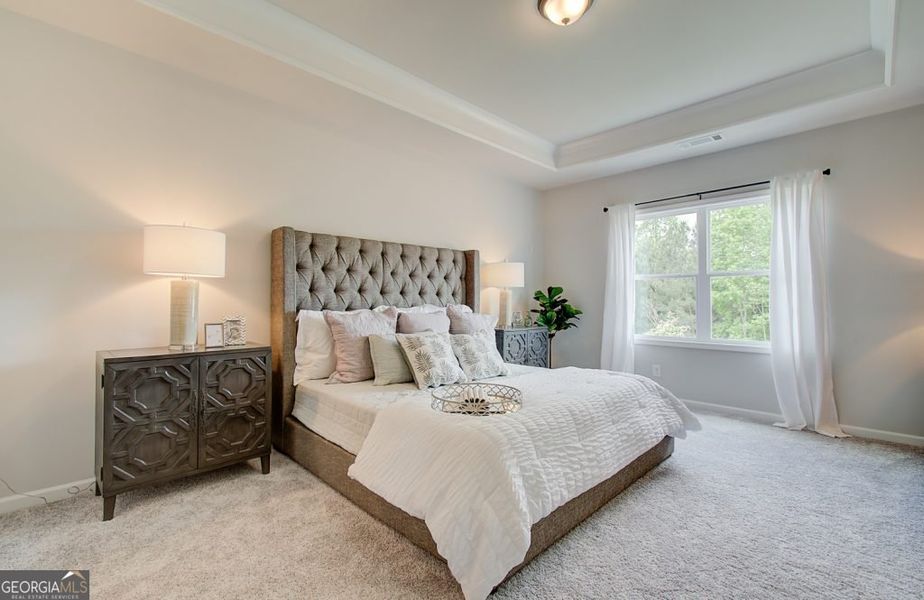 Furnished interior view inside a new home in The Towns at Auburn Station West, Auburn (Image 14).