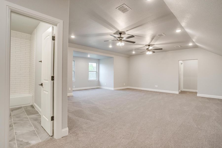 Representative unfurnished interior of a home built from the Pecan Grove by Trinity Classic Homes in The Reserve at Shadle, Poolville (Image 31). Representative unfurnished interior of a home built from the Pecan Grove by Trinity Classic Homes in The Reserve at Shadle, Poolville (Image 31).