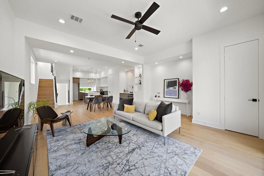 Furnished interior view inside a new home in , Houston (Image 11).