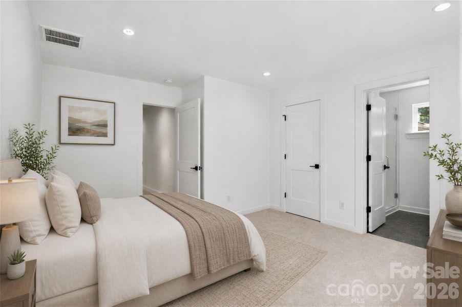 Main floor bedroom suite virtually staged Main floor bedroom suite virtually staged