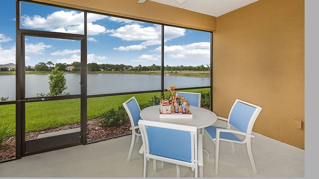 Exterior details and patio area of a home in Grand Palm, Venice (Image 4).