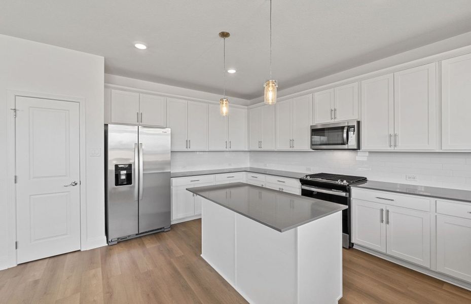 Furnished interior view inside a new home in Patterson Ranch, Georgetown (Image 11).