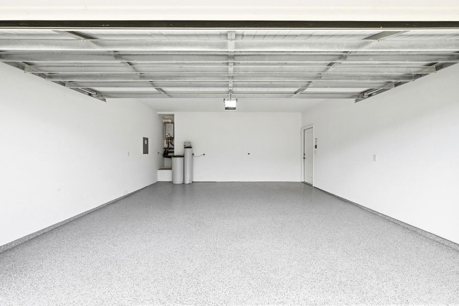 Garage with electric panel