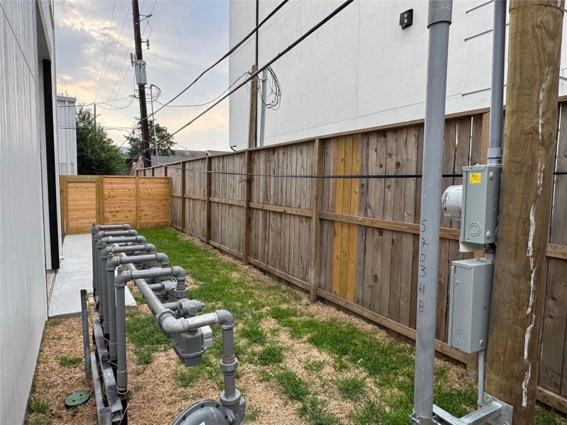 Exterior details and patio area of a home in , Houston (Image 31).