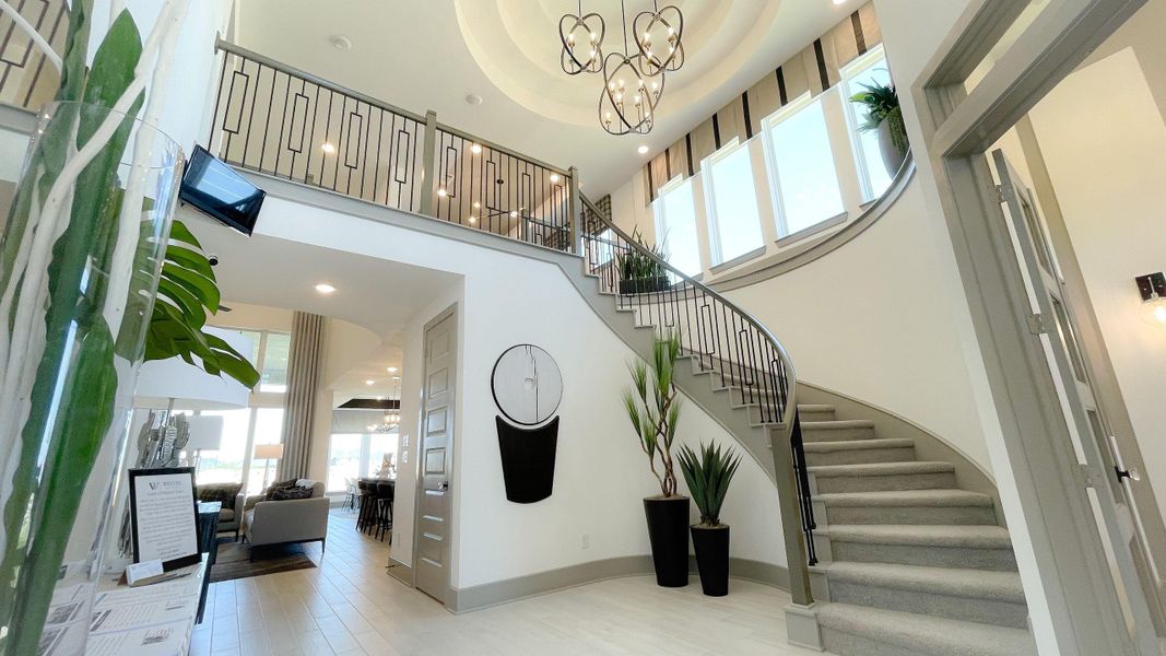 Furnished interior view inside a new home in Sunterra, Katy (Image 4).