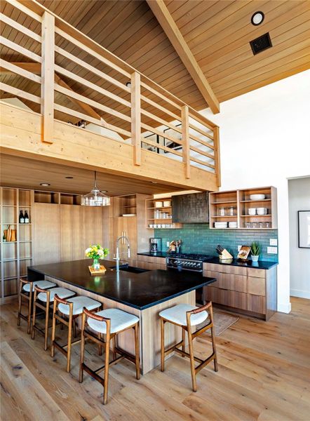 Furnished interior view inside a new home in Hye Springs Ranch, Hye (Image 6).