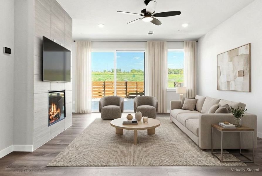 Furnished interior view inside a new home in Ten Mile Creek, Celina (Image 5).