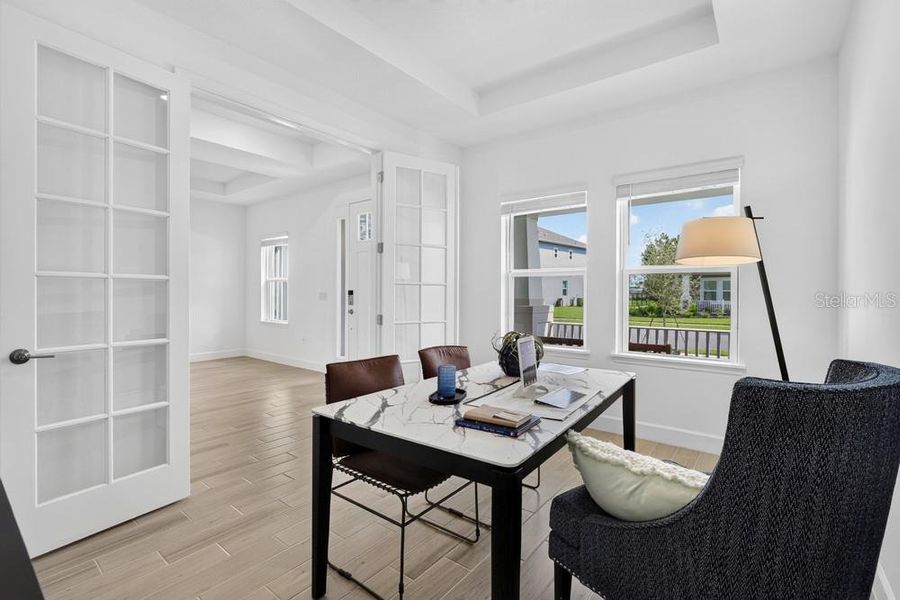 Furnished interior view inside a new home in Ardisia Park, New Smyrna Beach (Image 42).