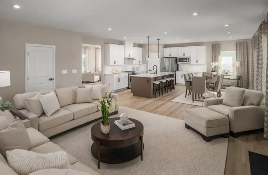 Furnished interior view inside a new home in , Commerce (Image 12).