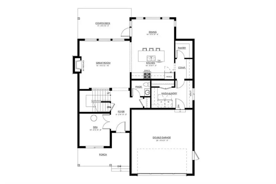2D floor plan layout of this home in , Ellenwood, GA (Image 4).
