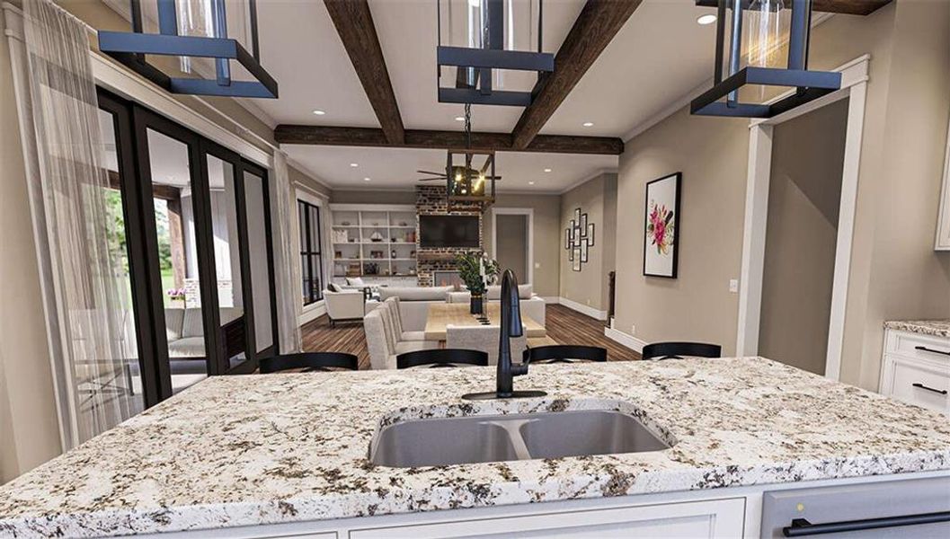 Furnished interior view inside a new home in , Maysville (Image 17).