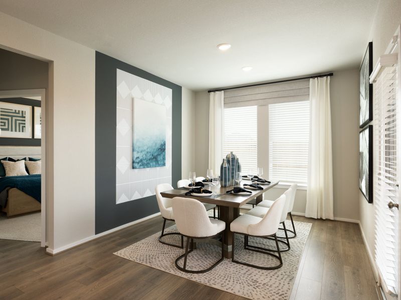 Furnished interior view inside a new home in Riviera Pines - Classic Series, Huffman (Image 7).