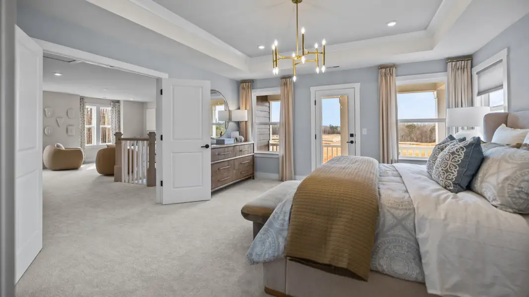 The Stonefield Home Plan in Michaux Garden by DRB Homes in Belmont, NC. - Primary Bedroom