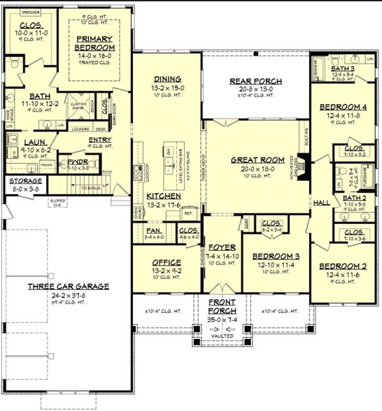 2D floor plan layout for the Margot by Zeal Home Builders in Echo Grove, Poolville, TX (Image 5). 2D floor plan layout for the Margot by Zeal Home Builders in Echo Grove, Poolville, TX (Image 5).