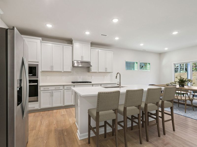Furnished interior view inside a new home in Marshburn Landing - Signature Series, Wendell (Image 3).